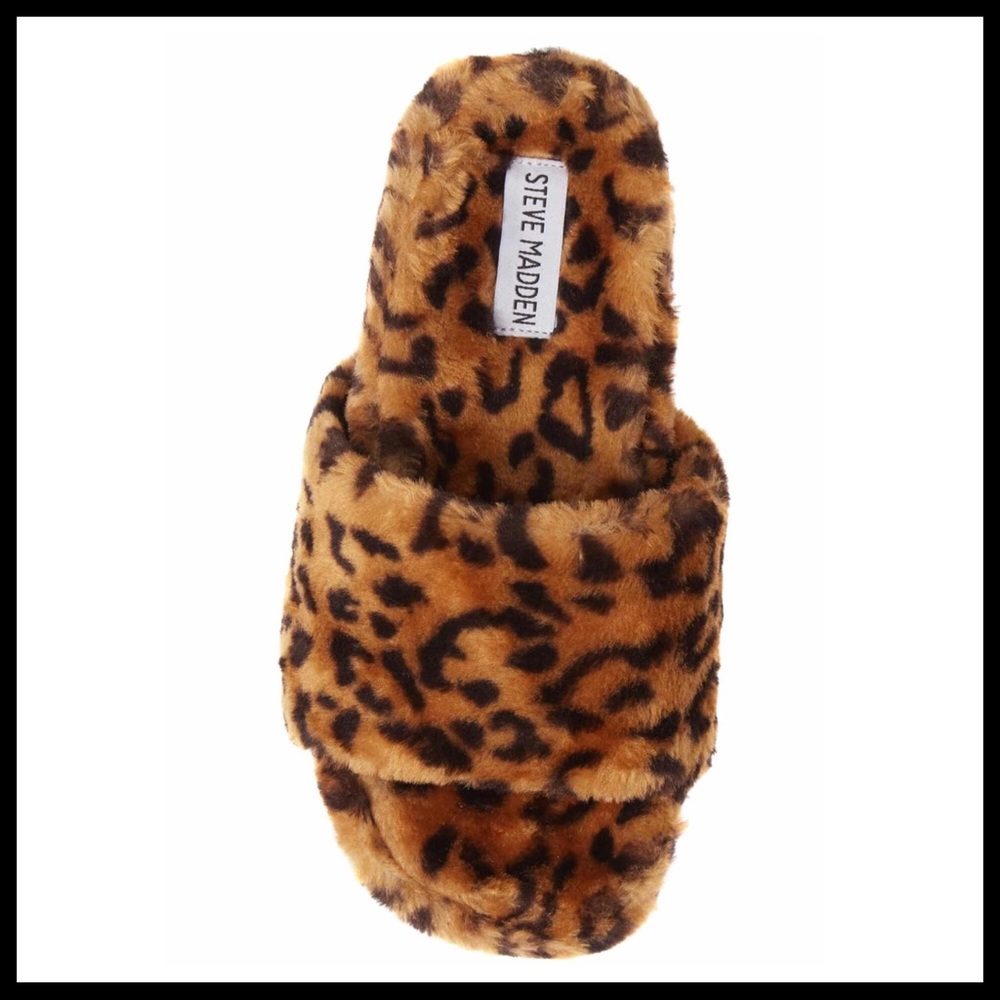 STEVE MADDEN FURRY SLIDES PLATFORM SANDALS A2C - Picture 11 of 16